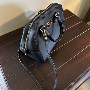 Medium Black leather Michael Kors cross body bag